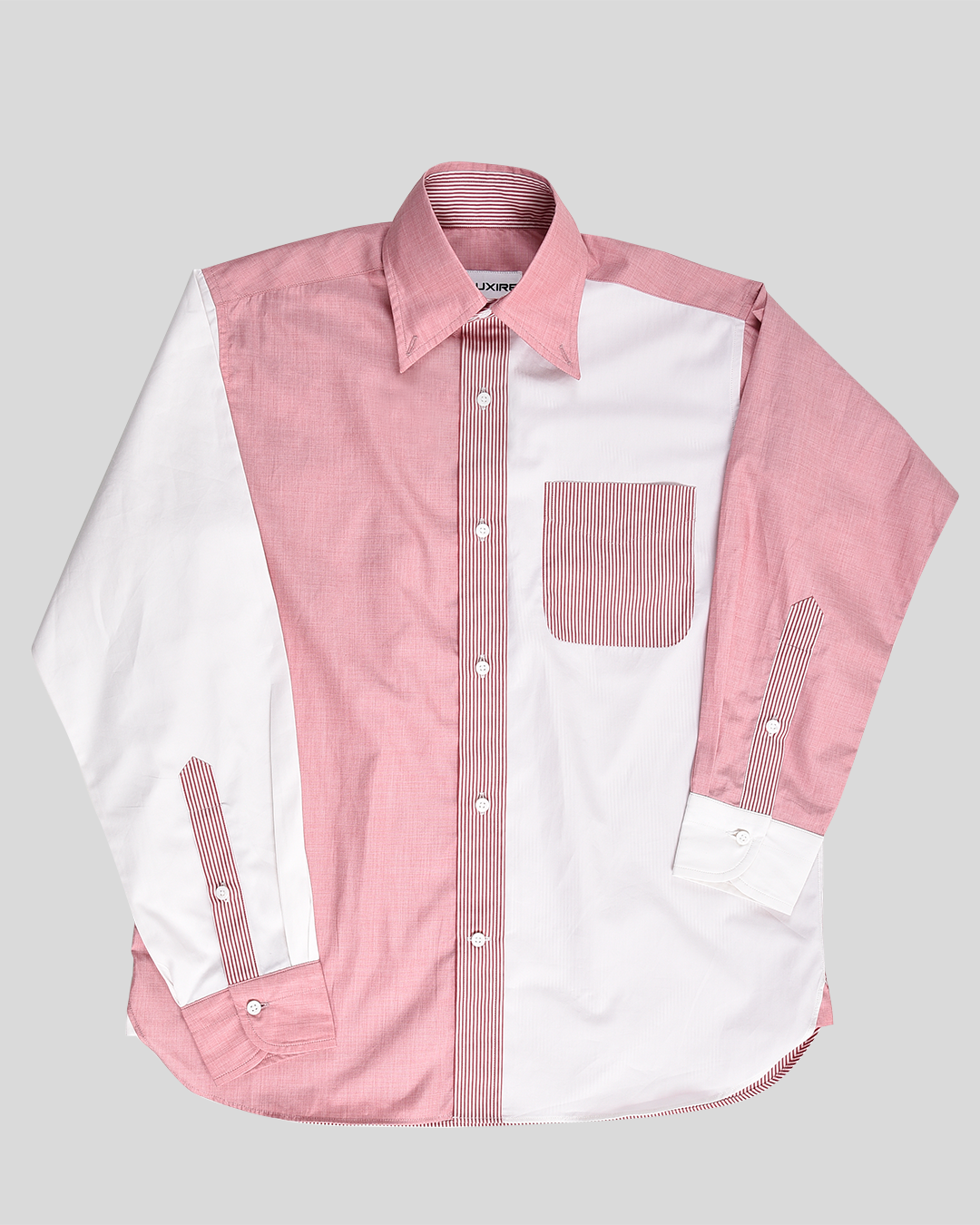 Rot-weißes Fun-Shirt aus Baumwolle