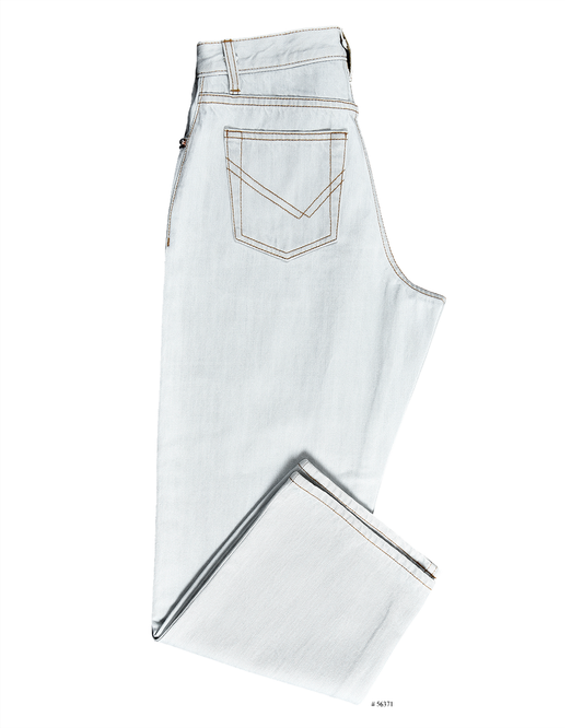 Fade Washed Blue Selvage mit Türkistönung - 15-Oz-Jeans