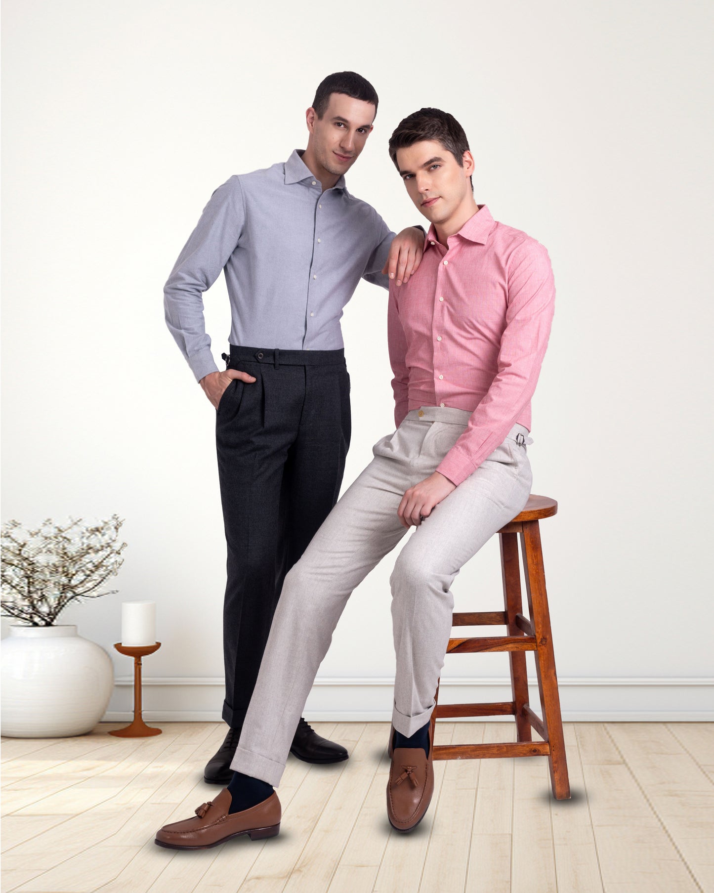 Sommerliches rotes End-on-End-Shirt