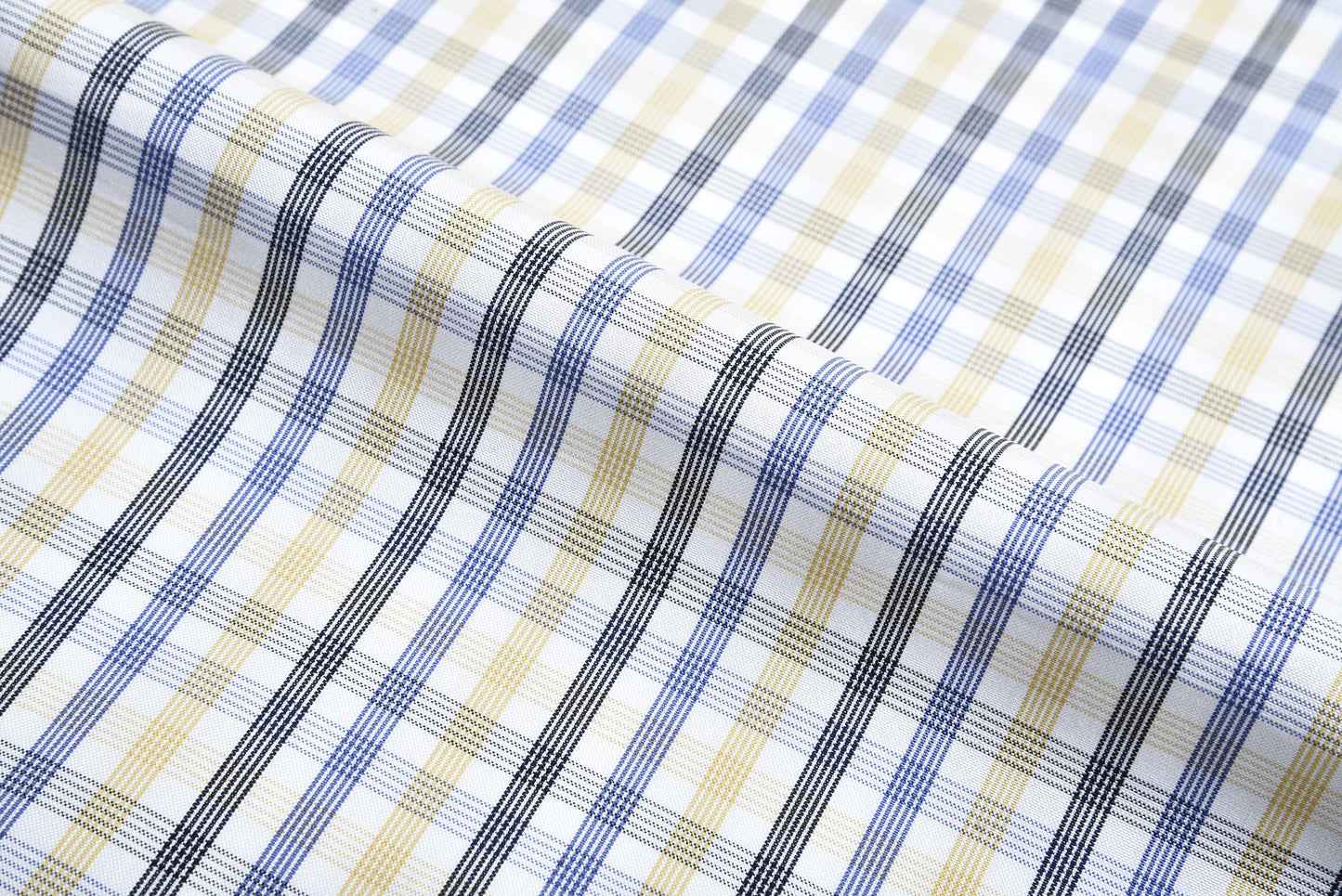 Country-Blau-Gelbes Tatersall-Hemd