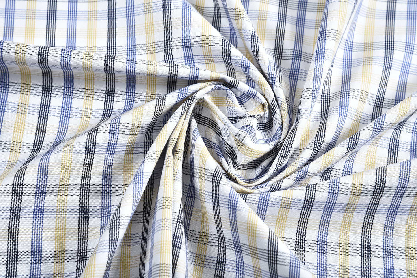 Country-Blau-Gelbes Tatersall-Hemd