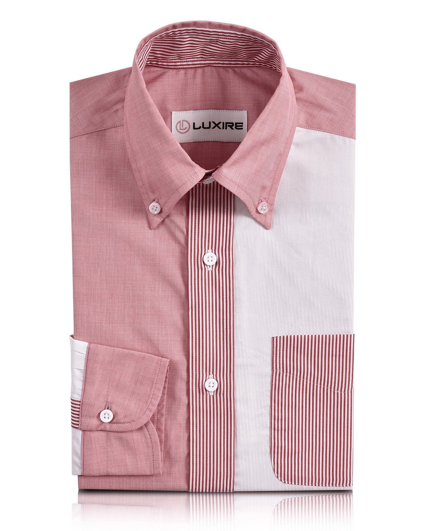 Rot-weißes Fun-Shirt aus Baumwolle