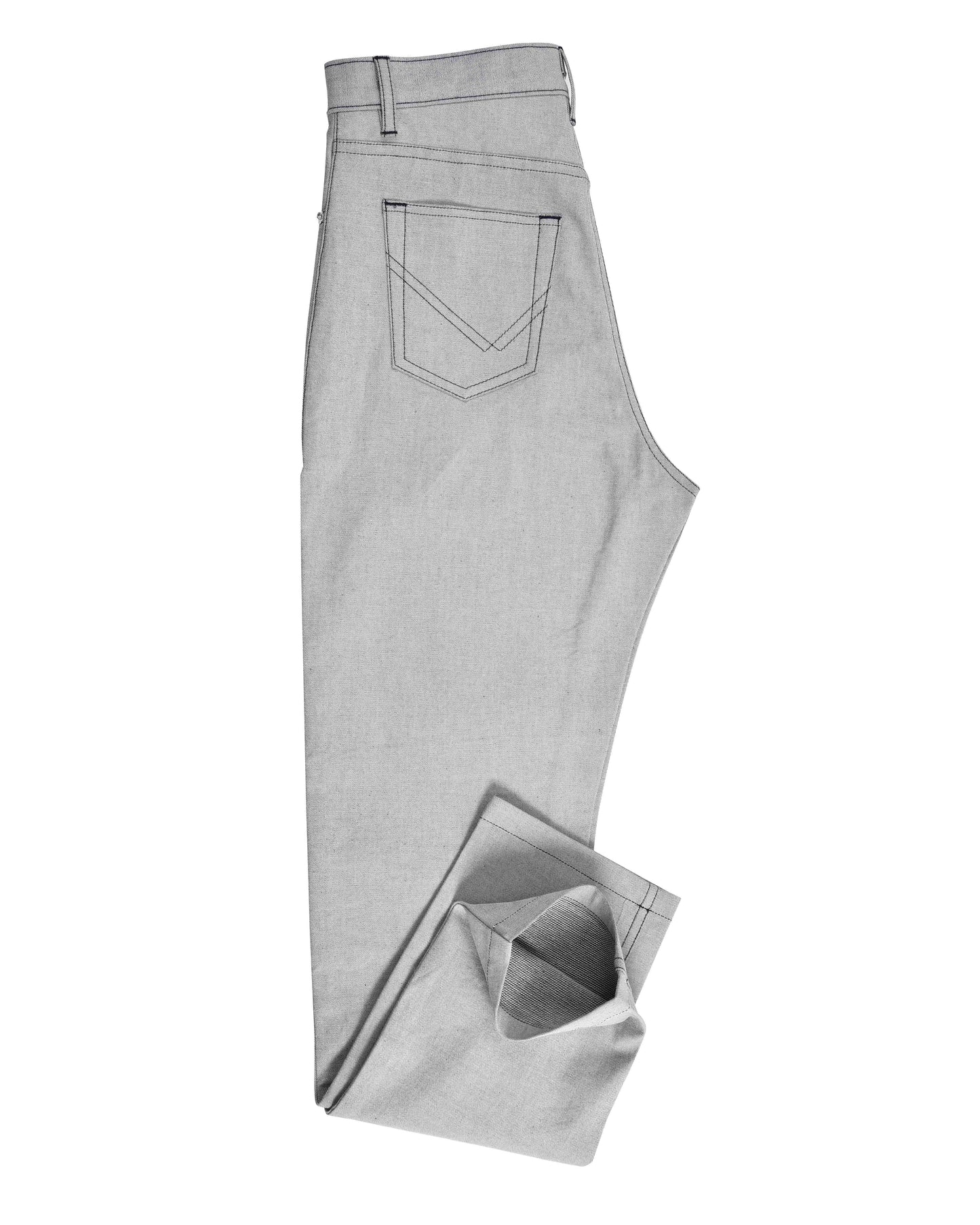 Graue dehnbare Jeans