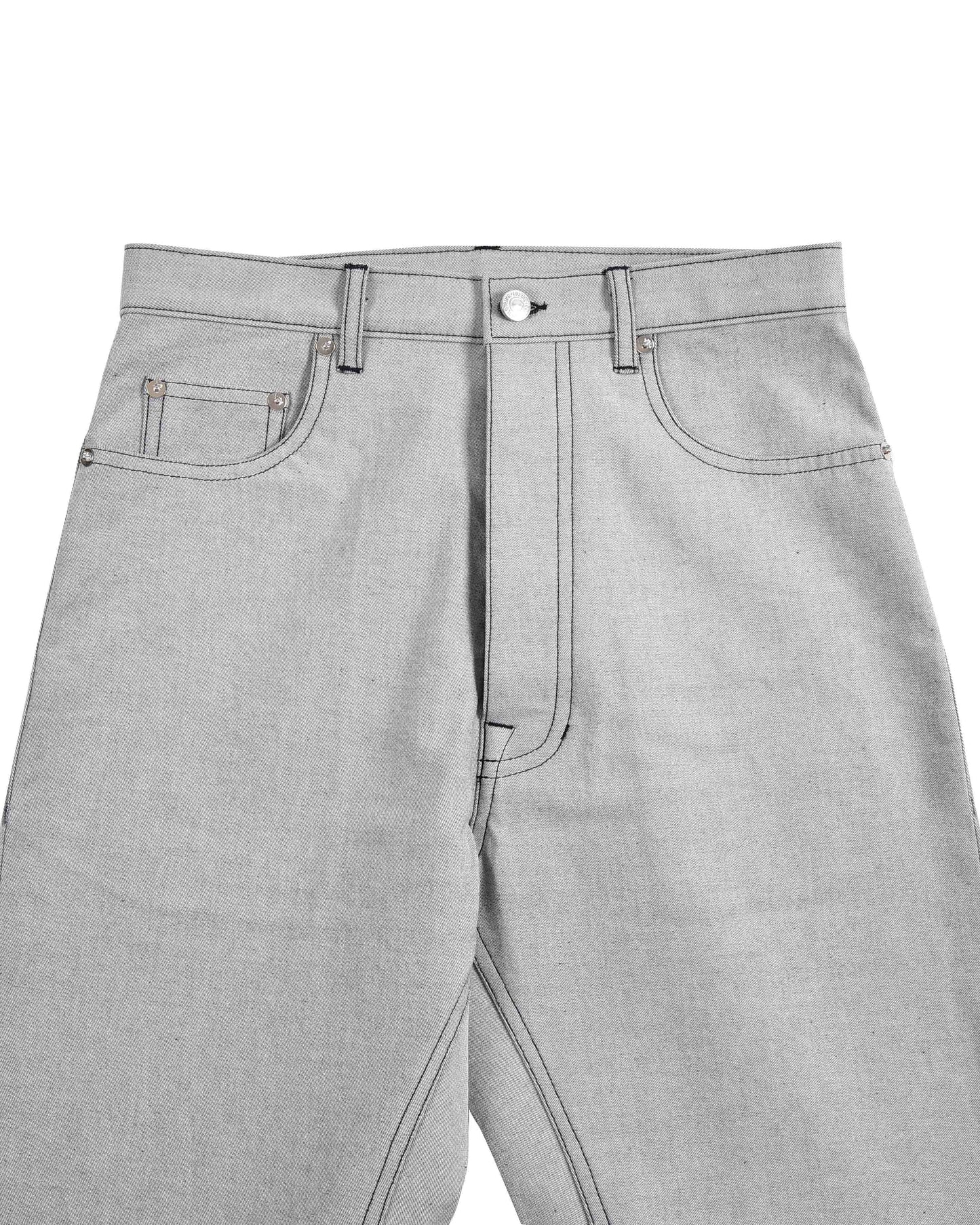 Graue dehnbare Jeans