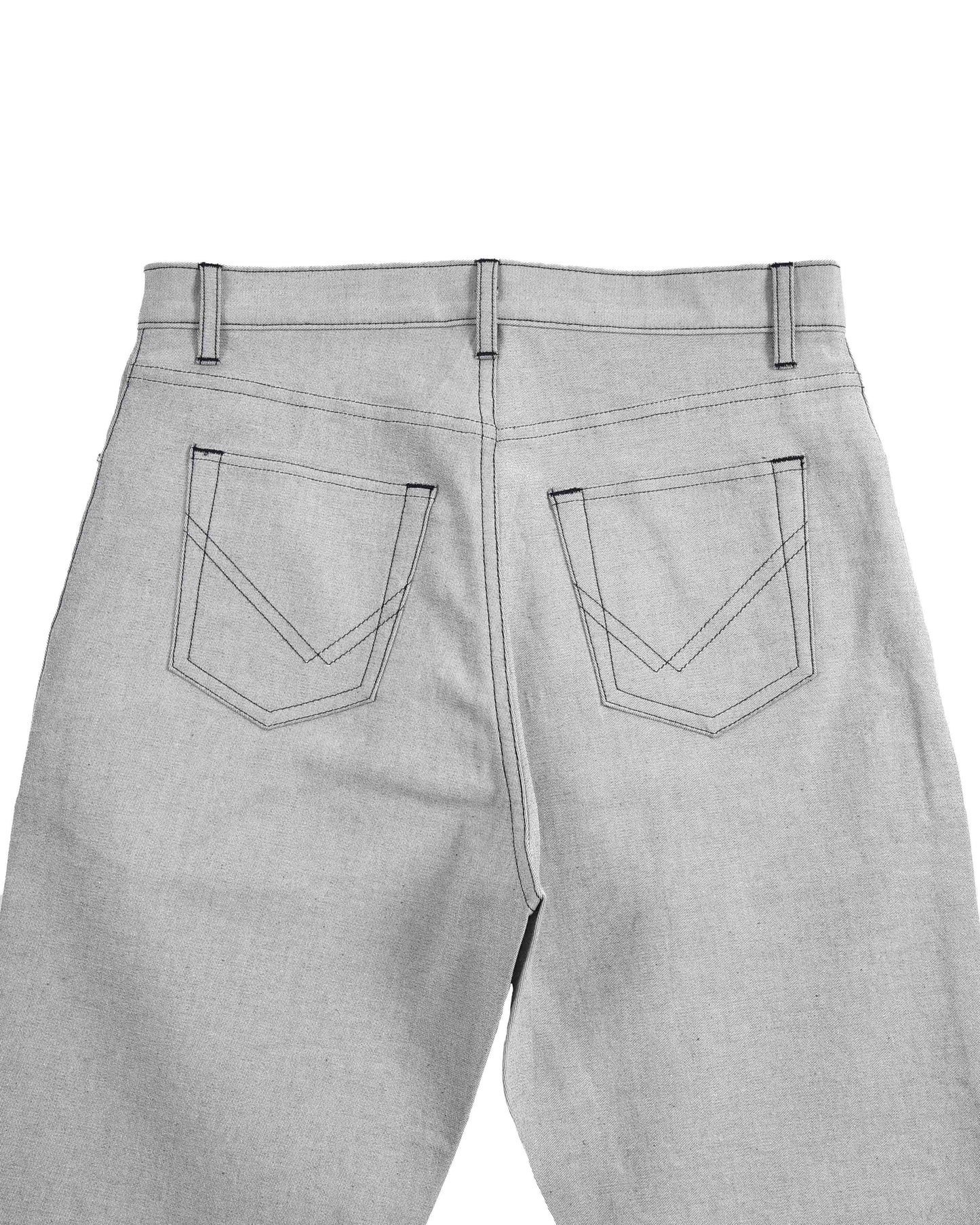 Graue dehnbare Jeans