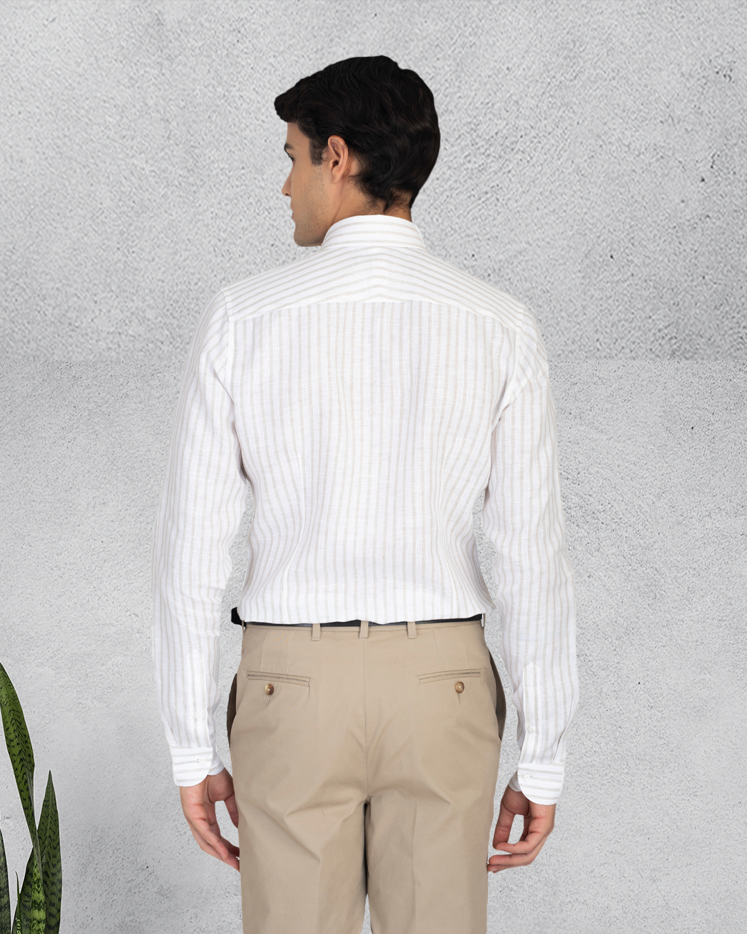 Britische Khaki-Kleiderhose von Genoa