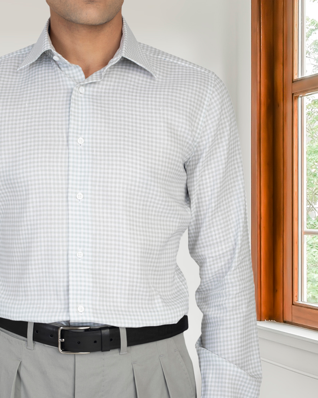 Pleated Dark Grey Dress Pant