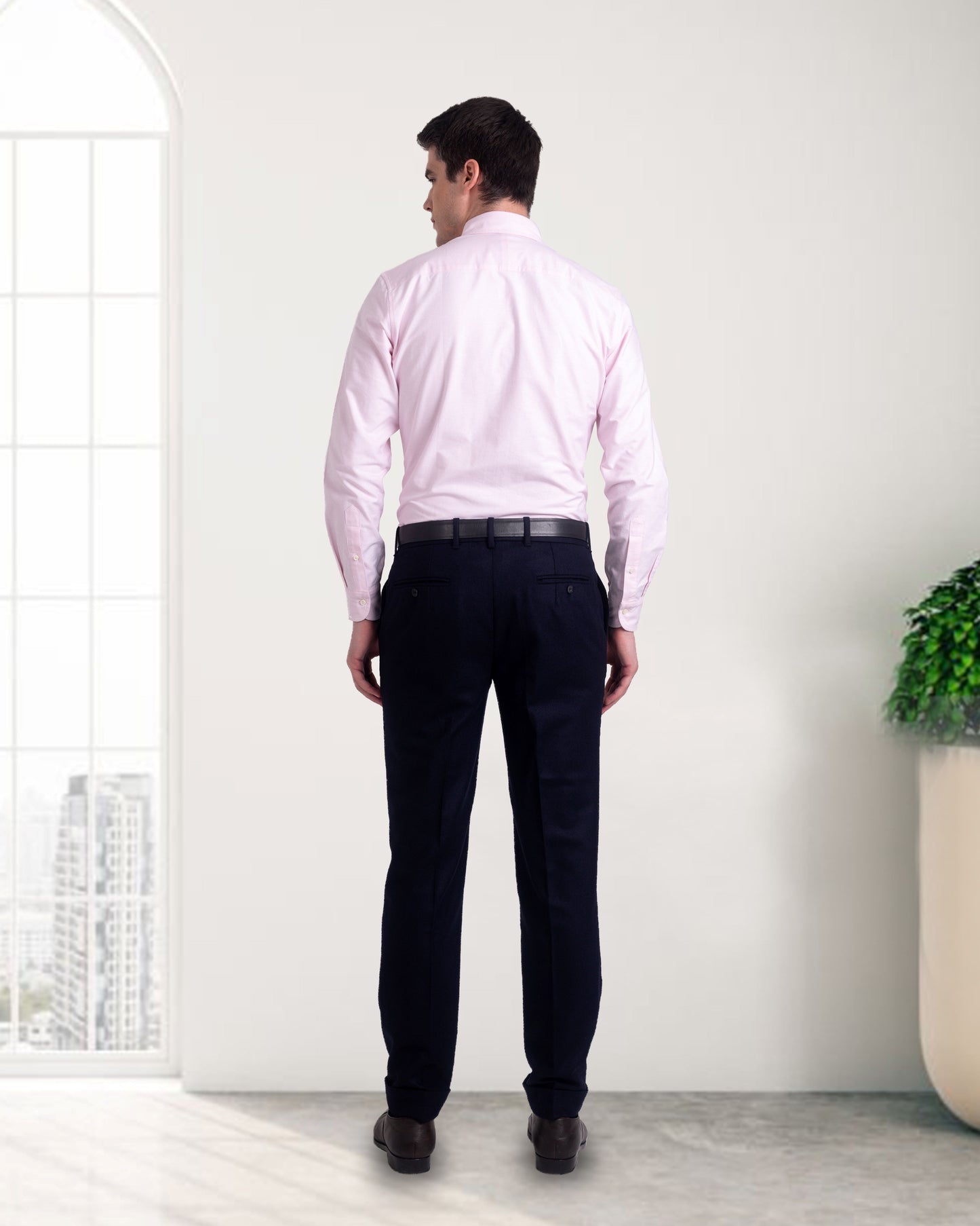 Hellrosa Oxford-Hemd