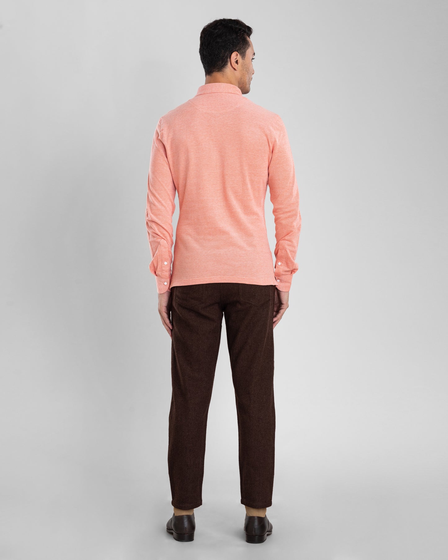 Brown Wool Jeans