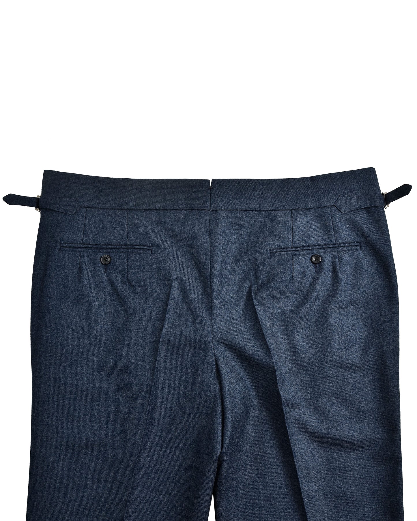 Marineblaue Anzughose aus Wollflanell von Dugdale
