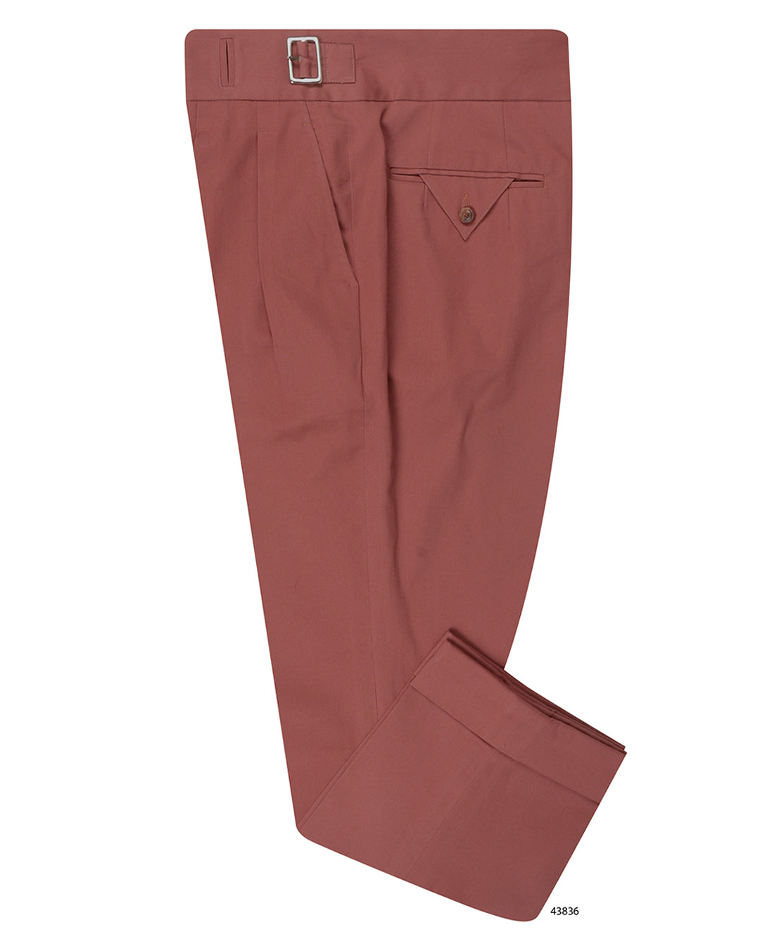 Gurkha-Hose aus ziegelrotem Dugdale-Baumwoll-Twill