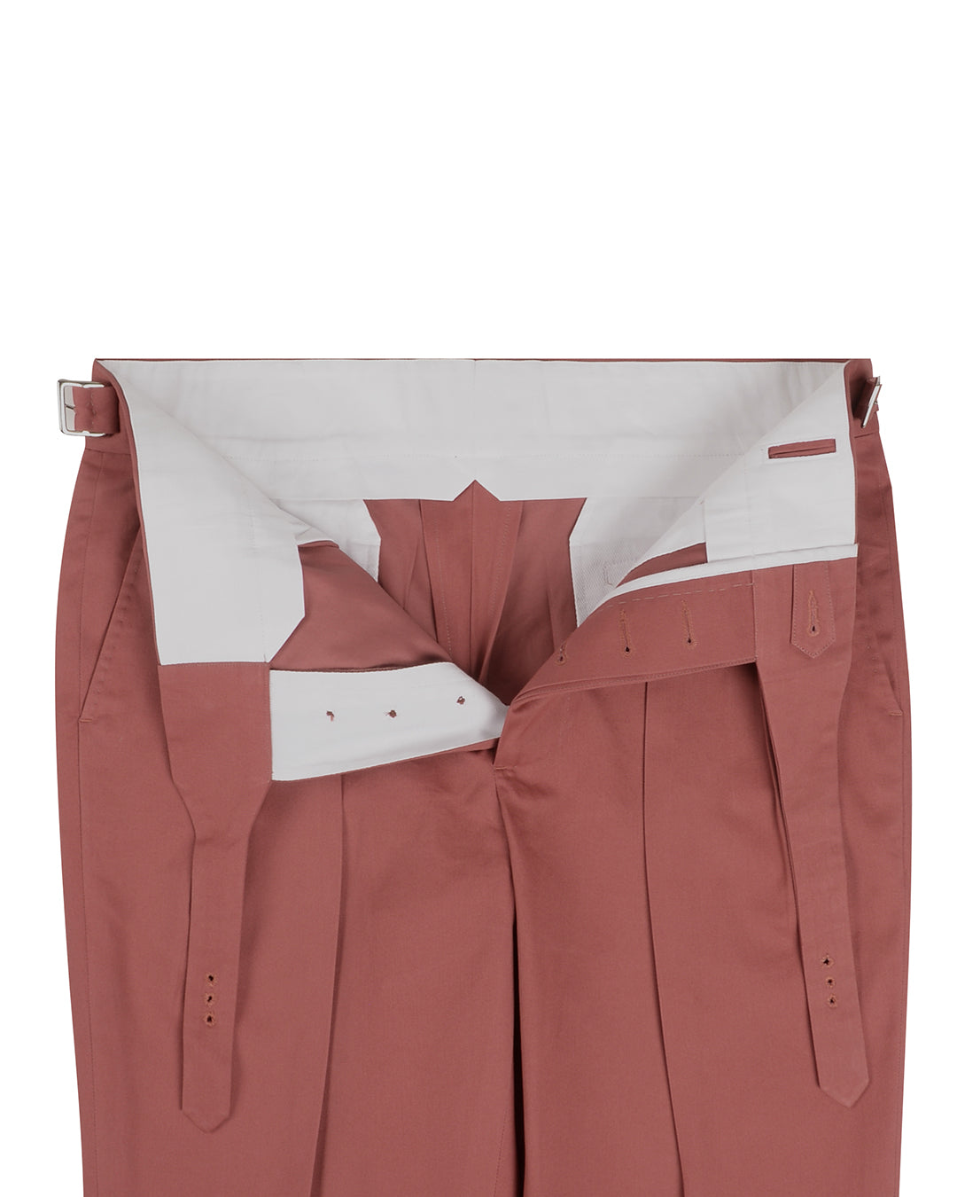 Gurkha-Hose aus ziegelrotem Dugdale-Baumwoll-Twill