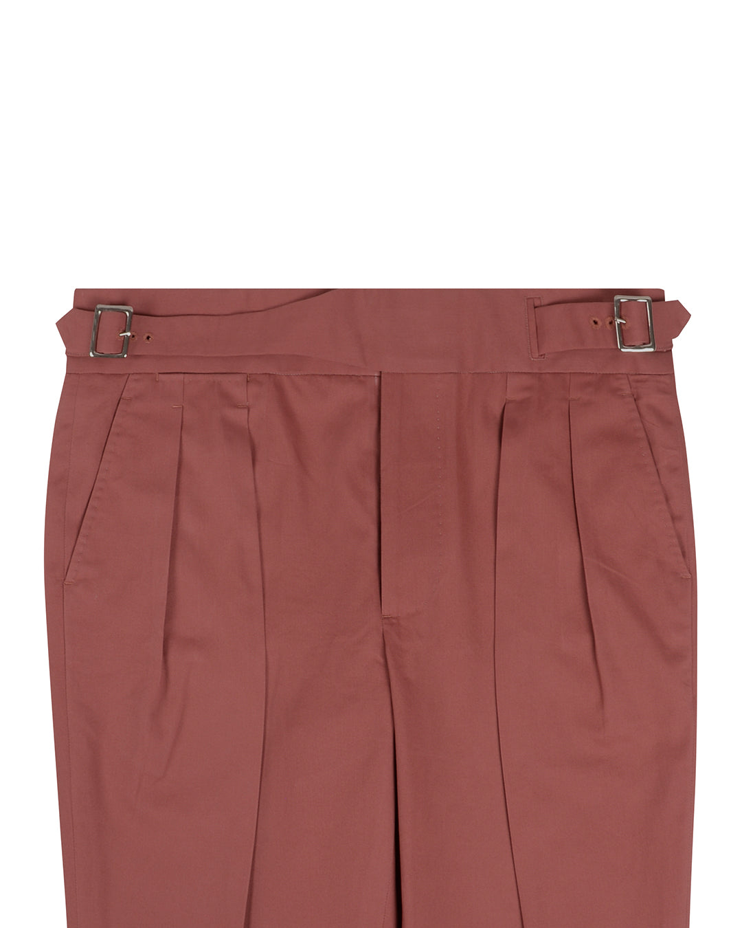 Gurkha-Hose aus ziegelrotem Dugdale-Baumwoll-Twill