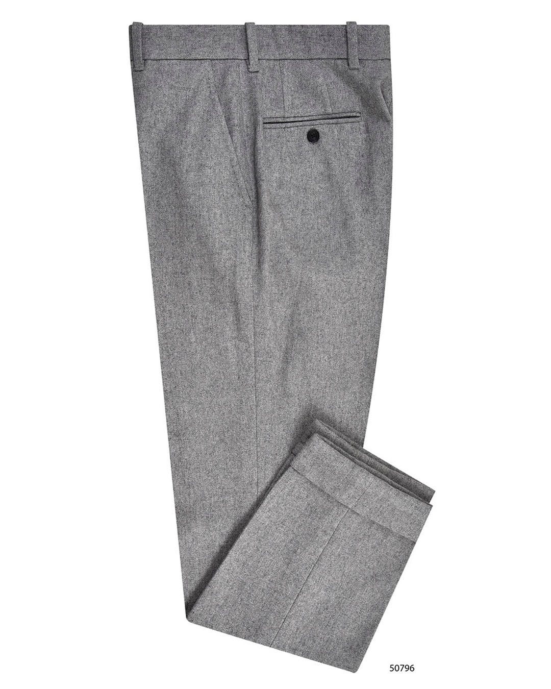 Graue Anzughose aus Wollflanell