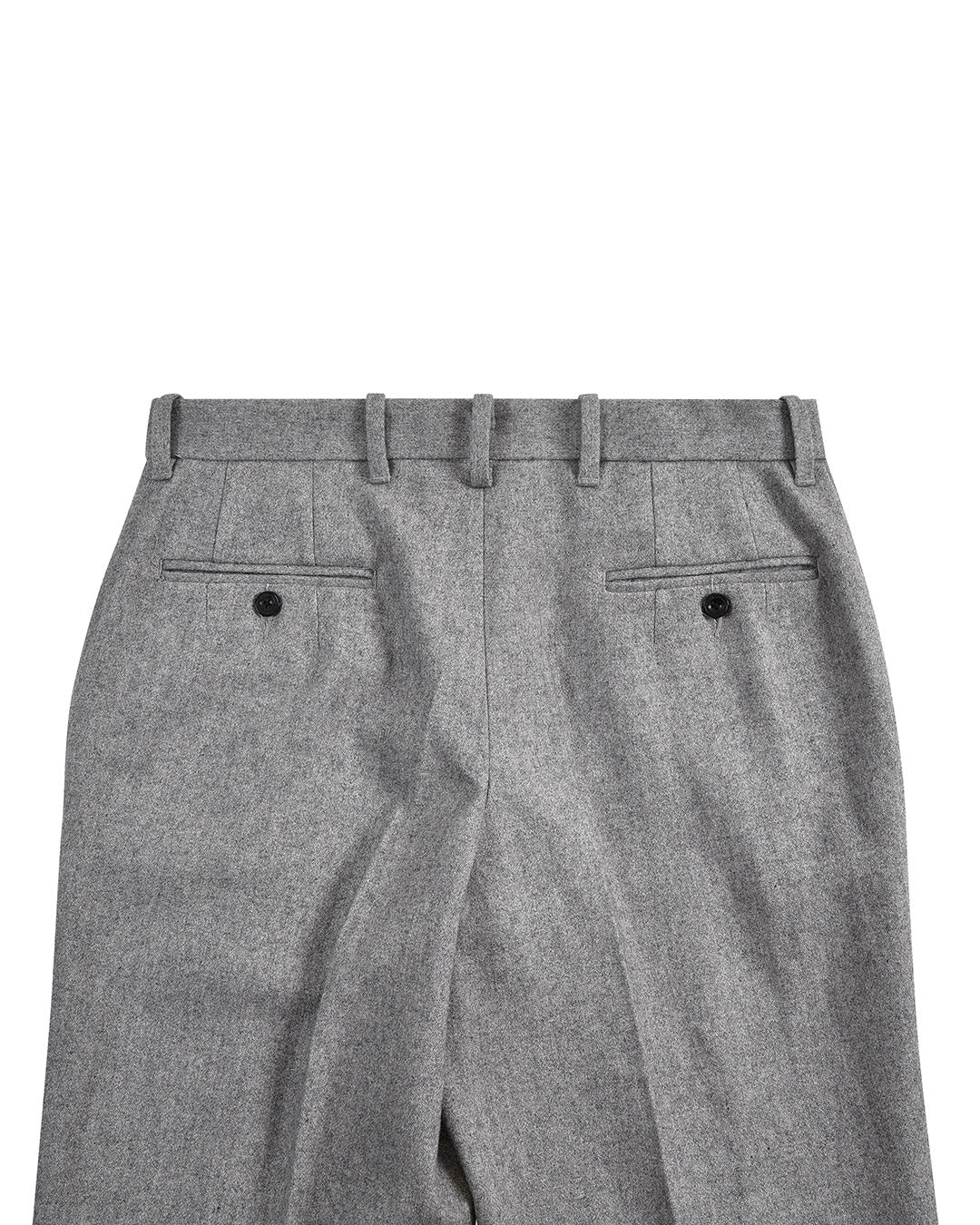 Graue Anzughose aus Wollflanell