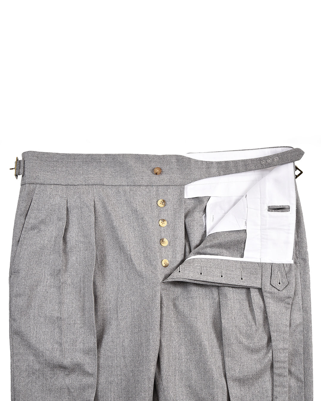 Gurkha Pant in Vitale Barberis Canonico - Flannels Light Grey
