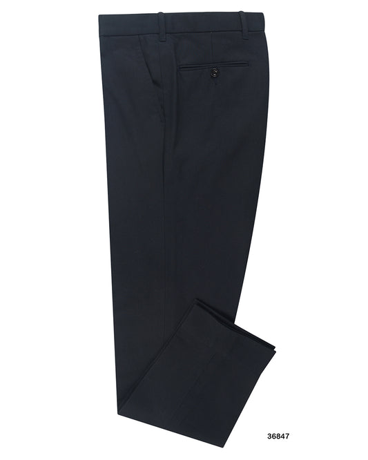 Brisbane Moss Navy Cotton Cavalry Twill