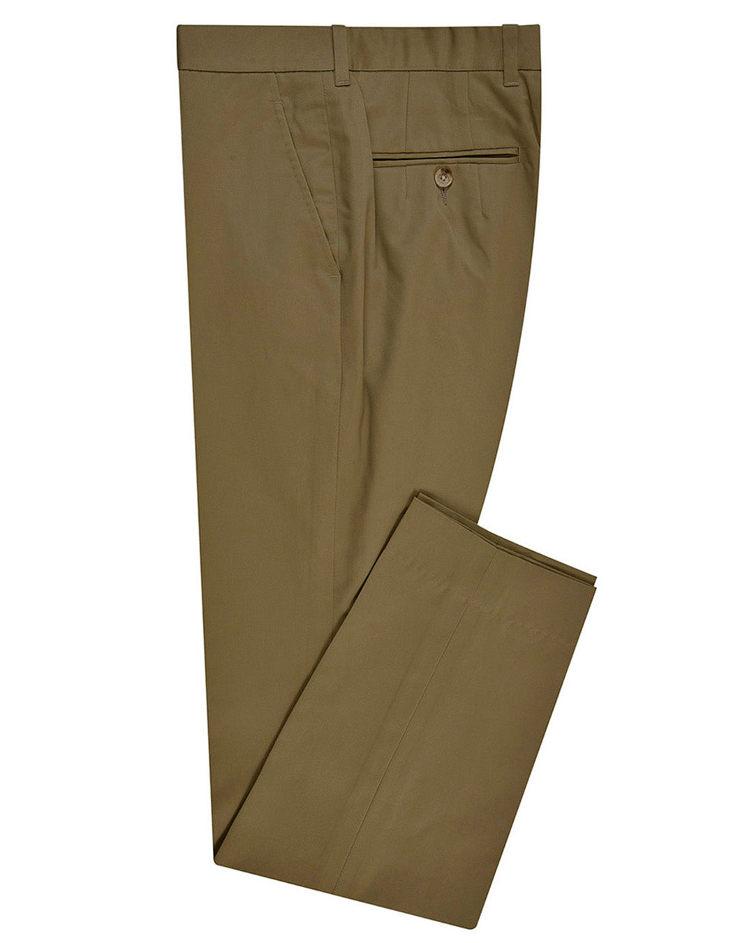 Anzughose aus britischer Khaki-Baumwolle
