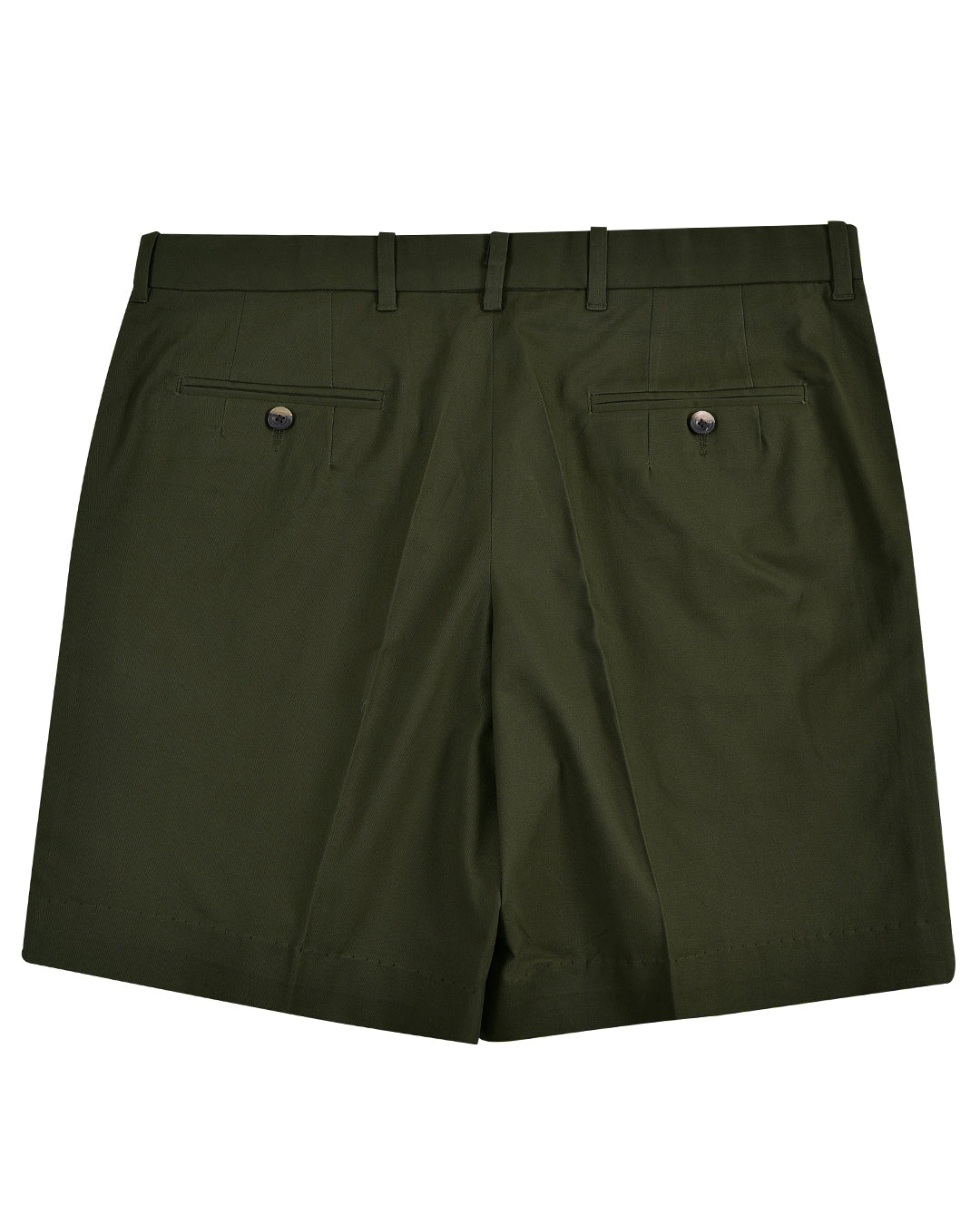 Genua Chino: Olivgrüne Shorts