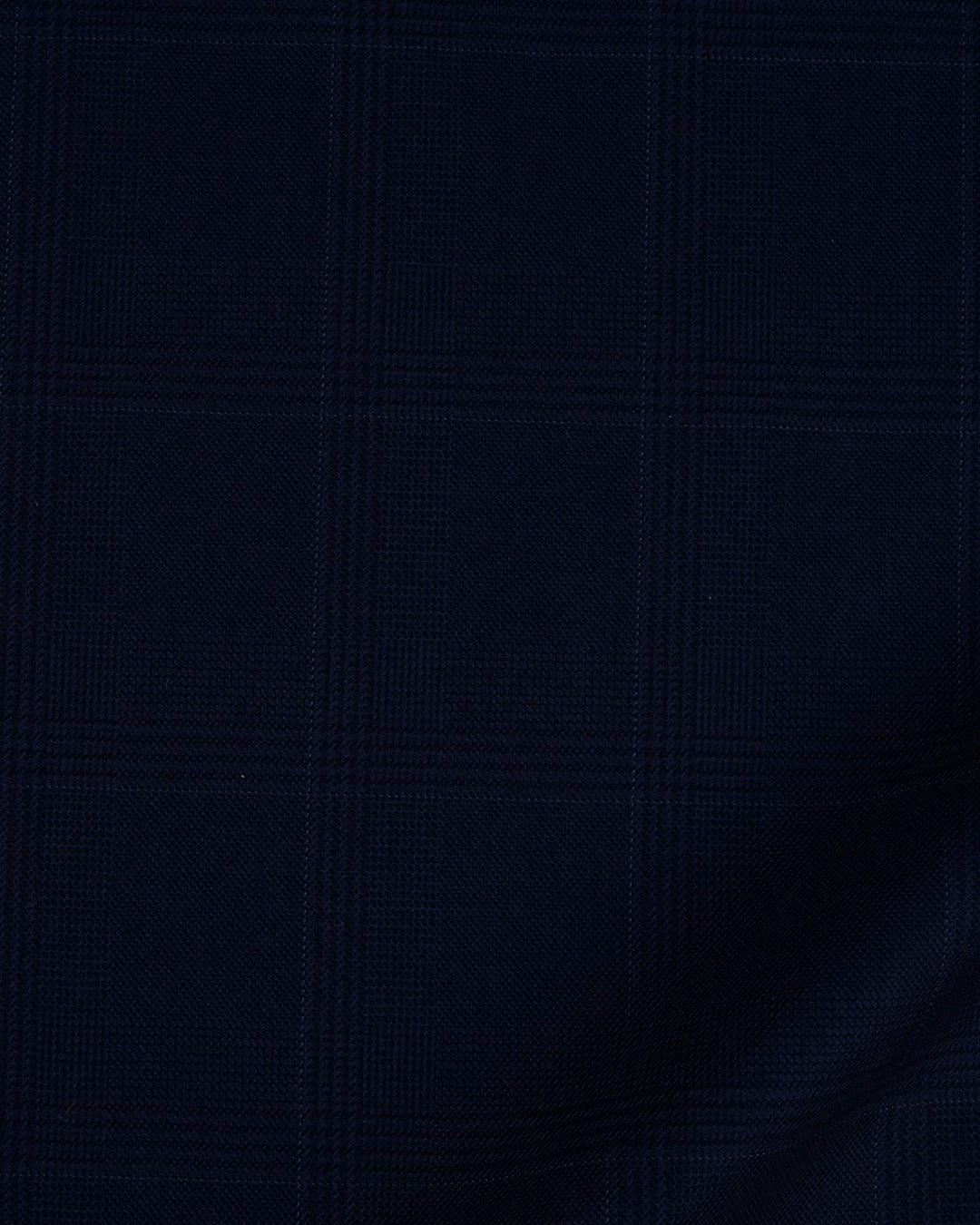 Drago: Super 160s Marineblaue Anzughose mit Prince-of-Wales-Karomuster