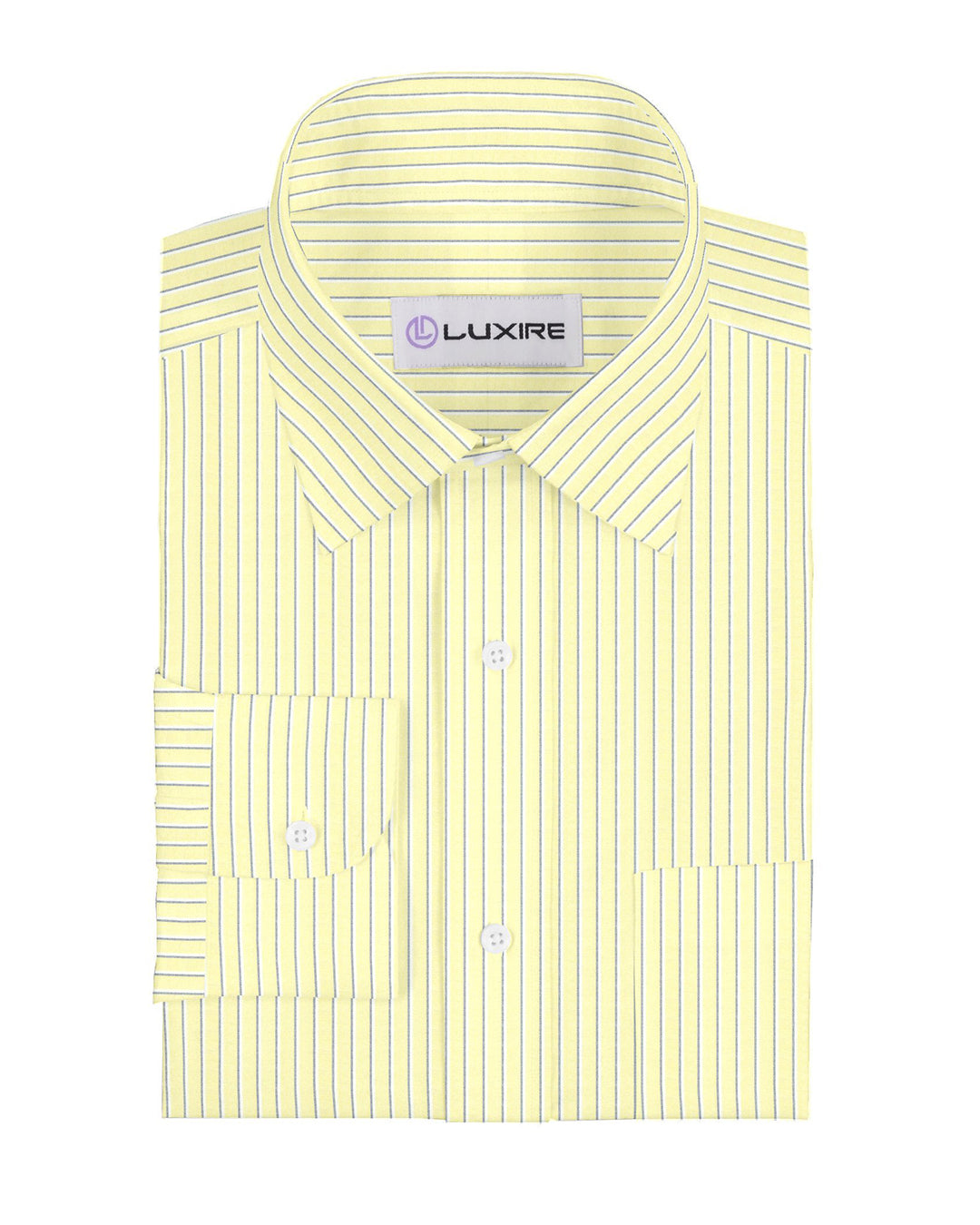 Pale Yellow Stripes Oxford