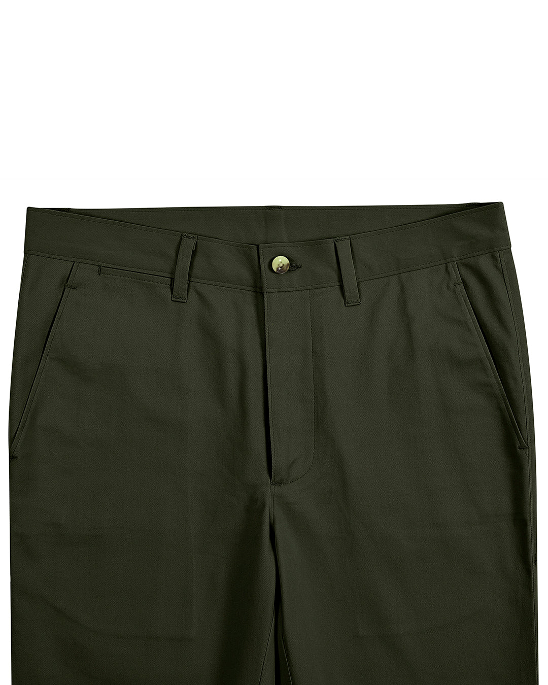 Genua Chino Hose Olivgrün