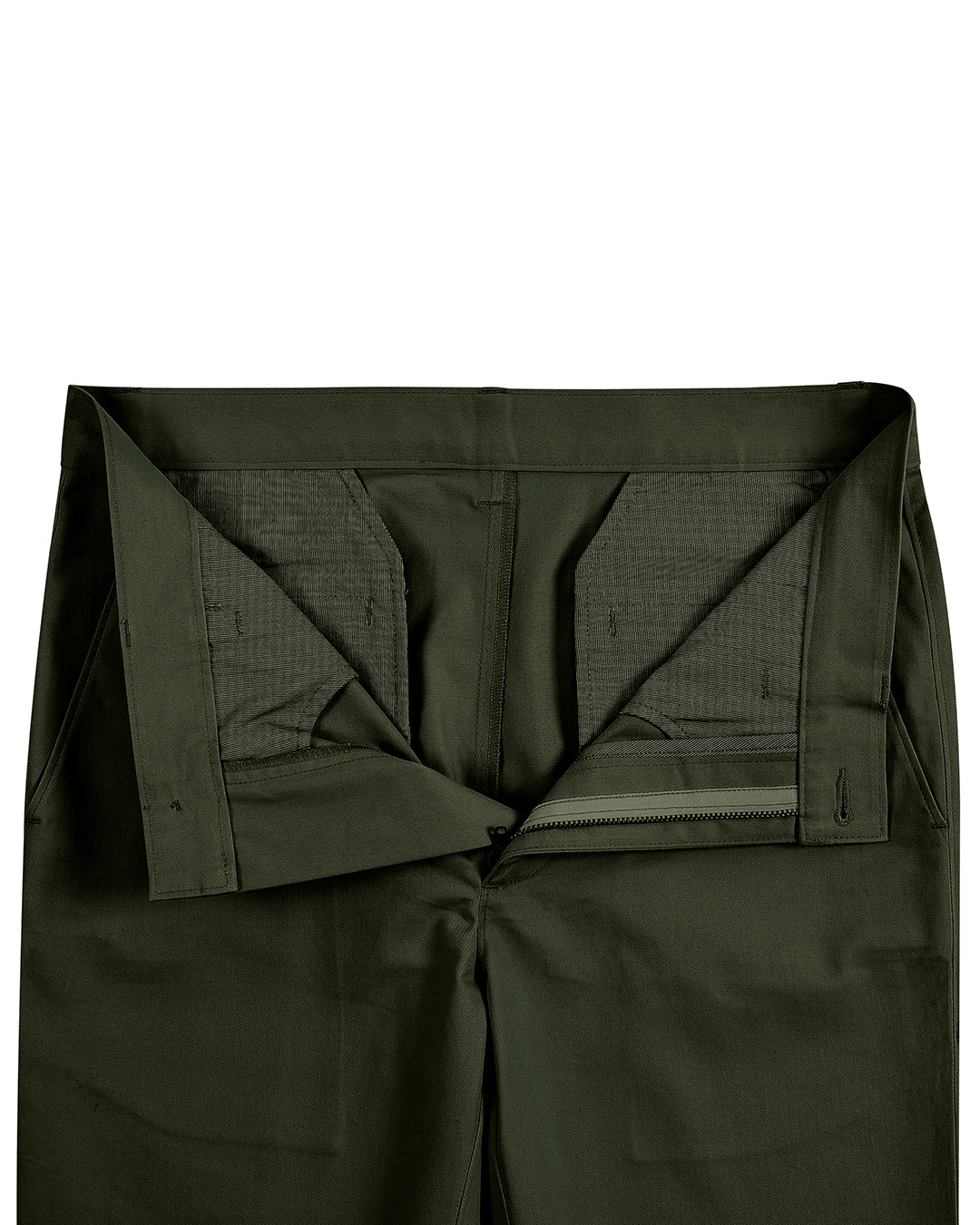 Genua Chino Hose Olivgrün