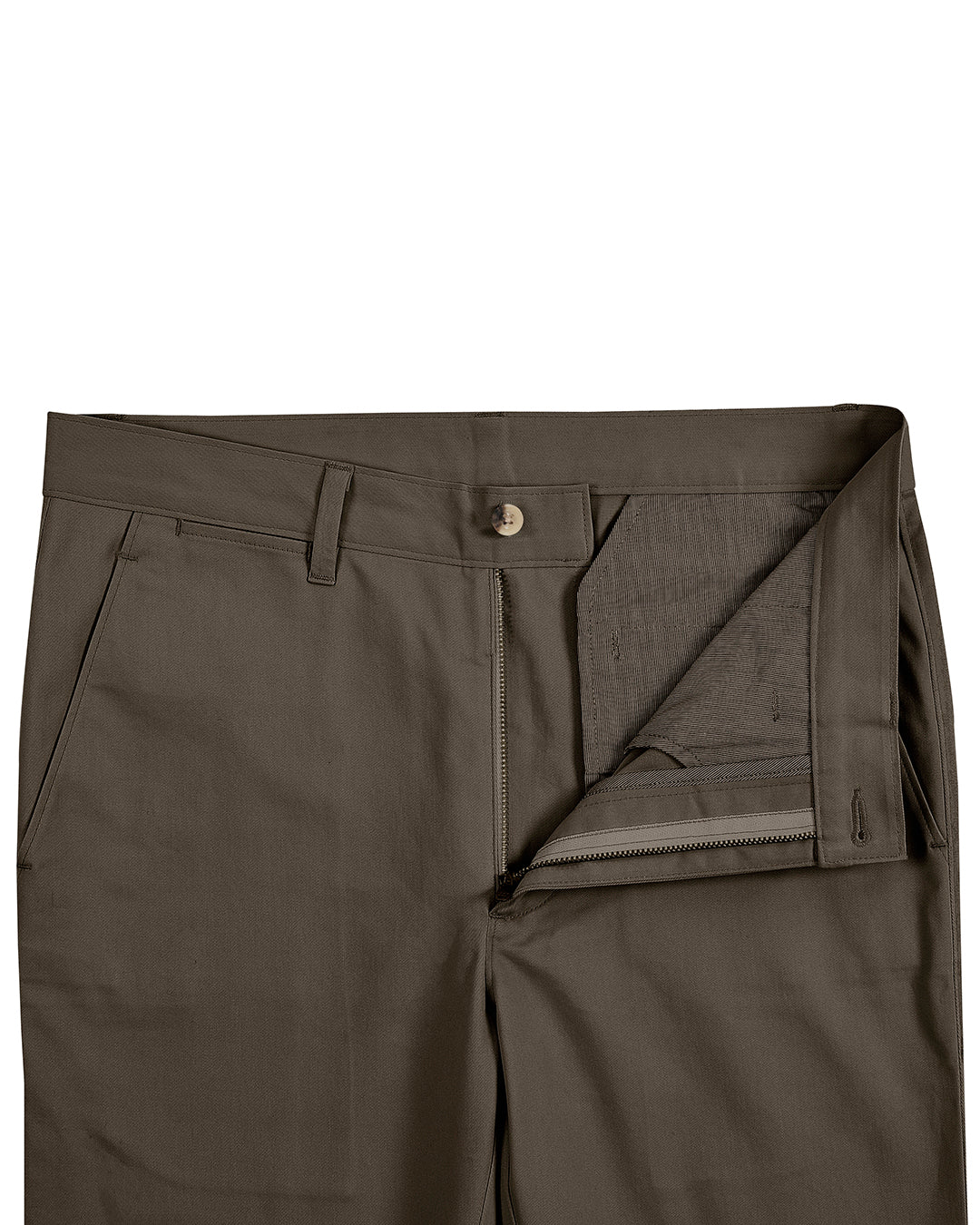 Genua Chino Hose Khaki Braun