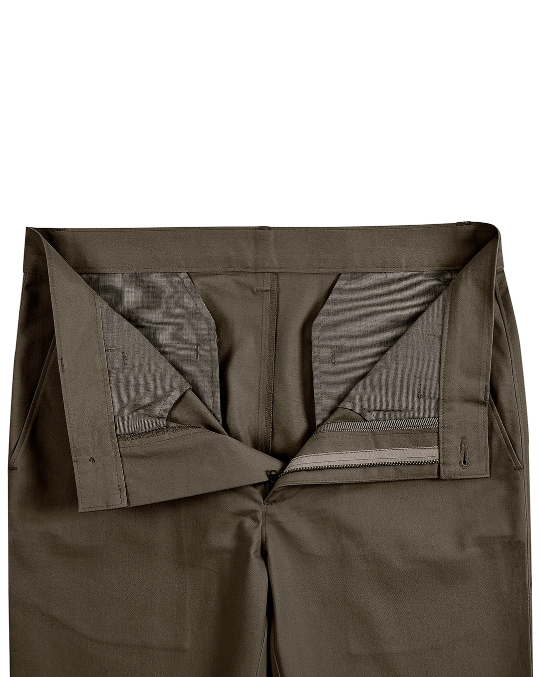 Genua Chino Hose Khaki Braun