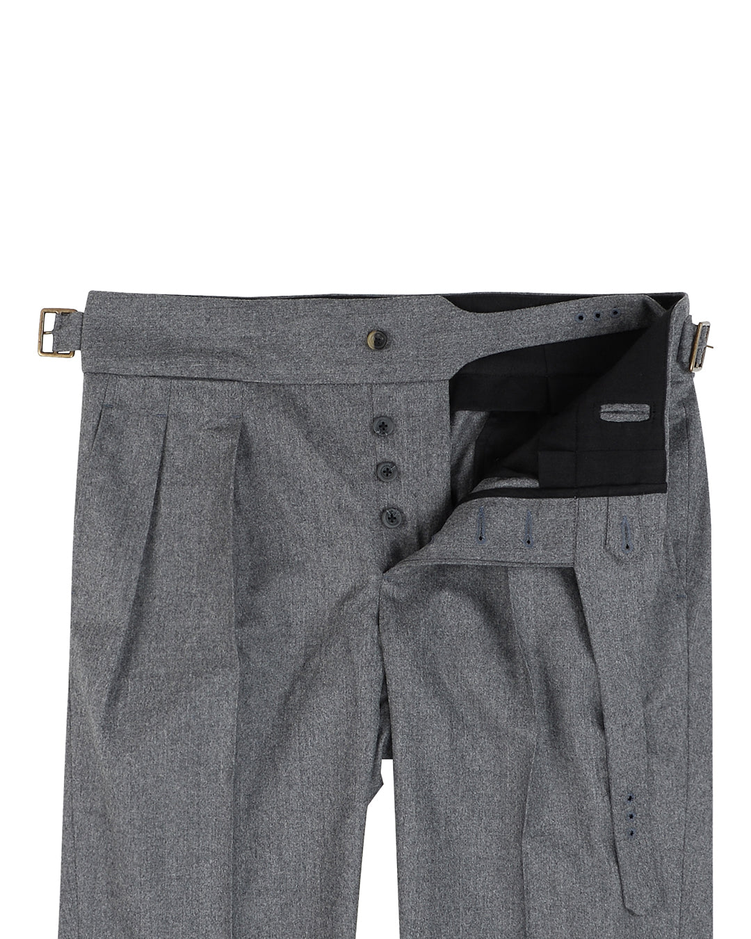 Gurkha-Hose in Vitale Barberis Canonico - Flanellgrau