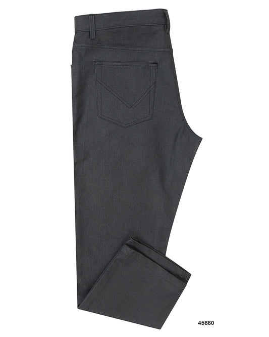 Waxed Jeans Charcoal Grey