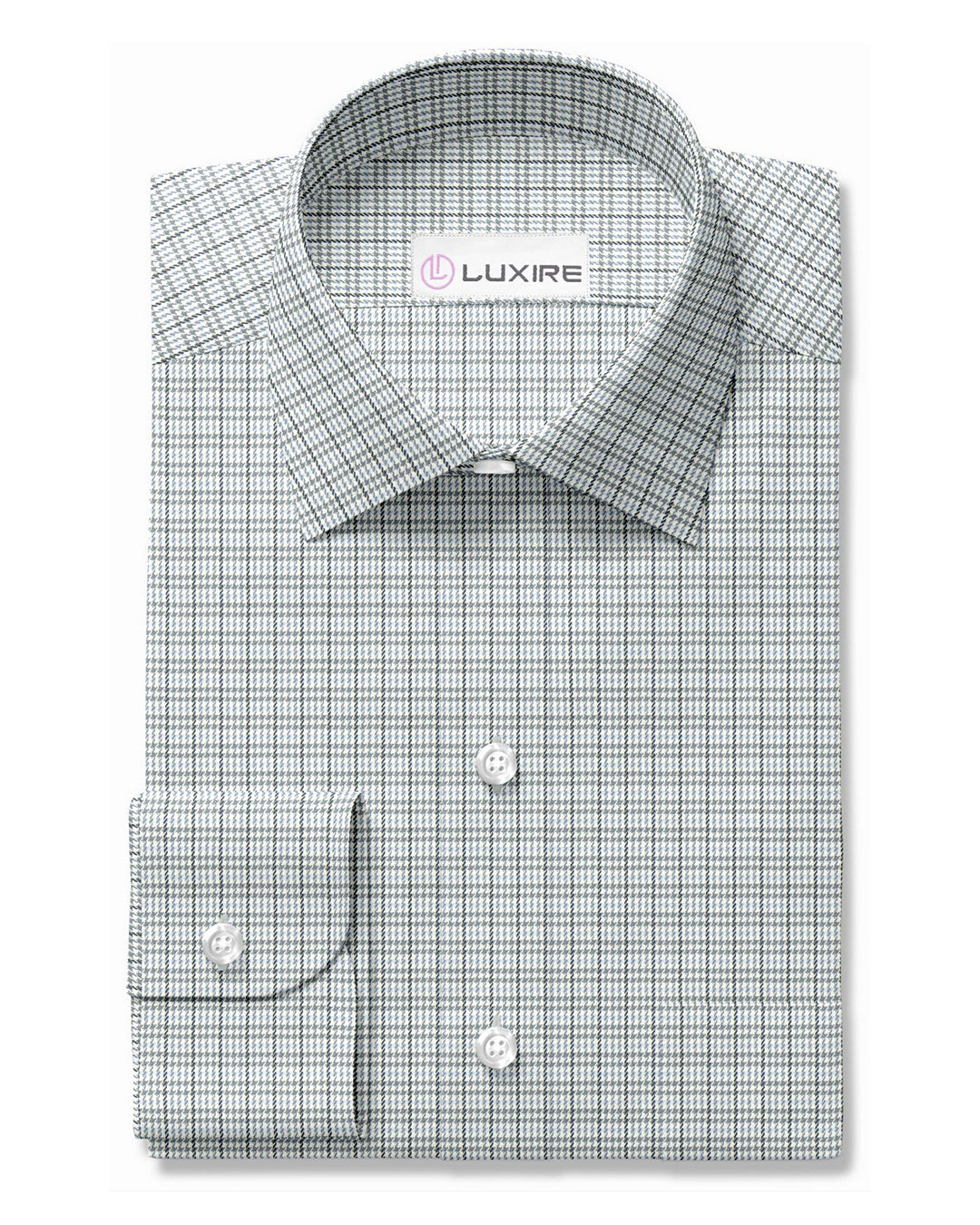 Grey Houndstooth Stripes Checks