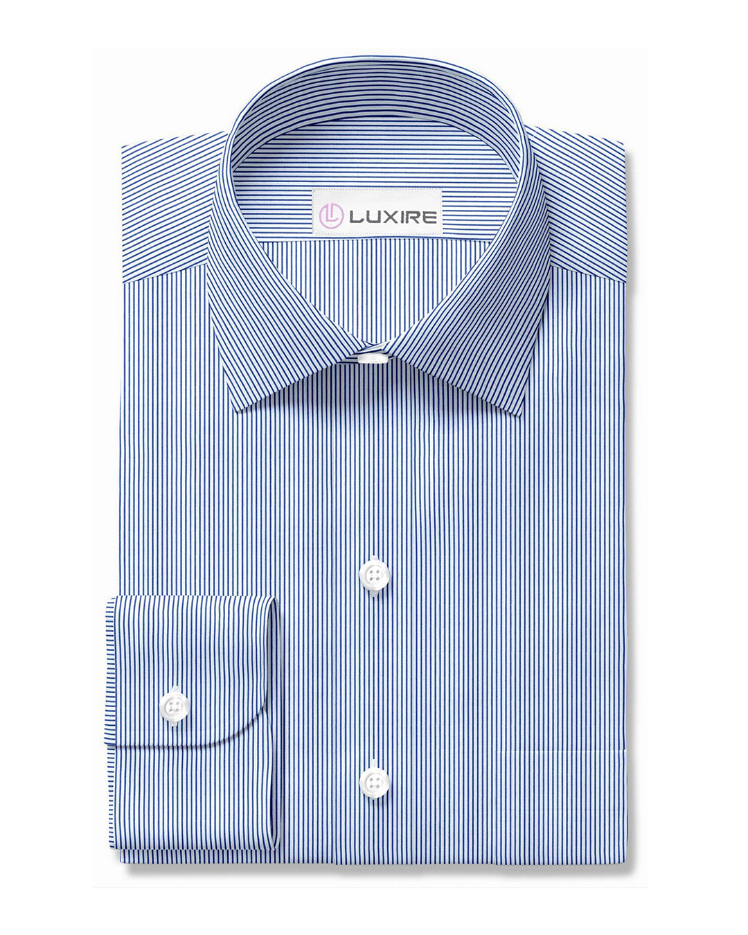 Luxire Privilege Collection Blue Stripes on White