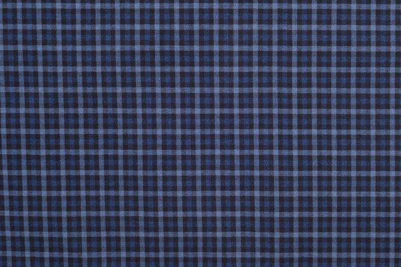 VBC Blue & Black Checks Twill Pant