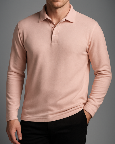 EZS Aria Pink Langarm-Polo