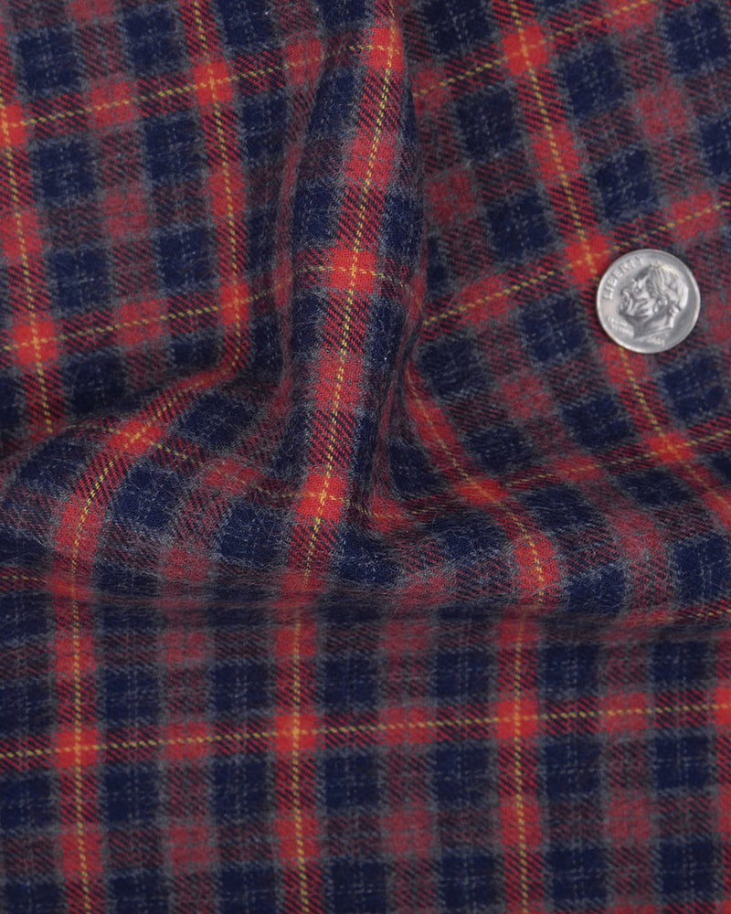 Red Navy Grey Tattersall Work Shirt