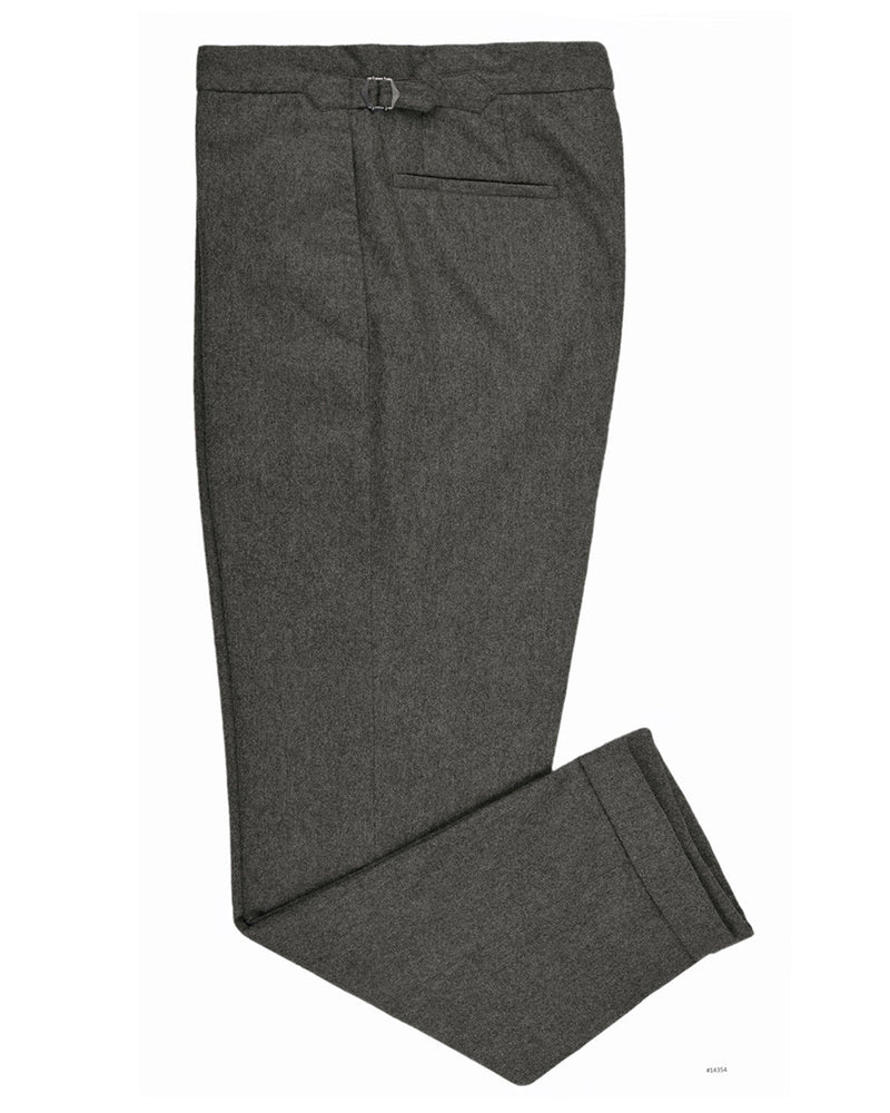 Flanelle mi-lourde gris moyen Fox Brothers 