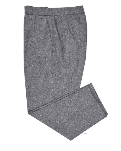 Holland &amp; Sherry Tweed Woll-Schwarz-Weiß-Punkt-Tweed