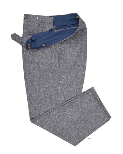 Holland &amp; Sherry Tweed Woll-Schwarz-Weiß-Punkt-Tweed