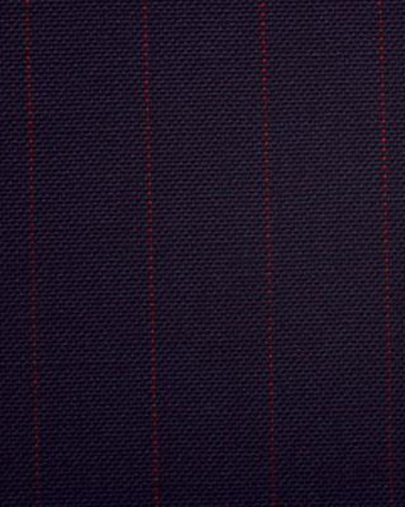 Dugdale Fine Kammgarn - Marineblau mit roter Jacke mit Nadelstreifen