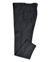 Pantalon en flanelle de laine gris foncé Dugdale