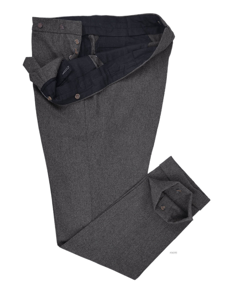 Flanelle mi-lourde gris moyen Fox Brothers 