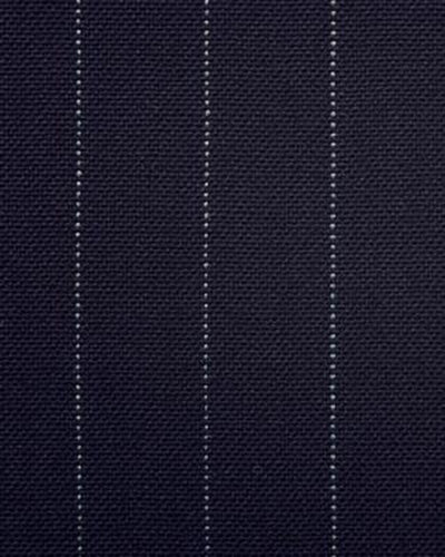 Veste à fines rayures bleu marine en laine peignée fine Dugdale