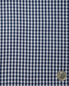 Chemise à carreaux vichy bleu marine et blancs