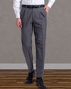 Pleated  Vitale Barberis Canonico Grey Dress Pant