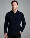 EZS Aria Navy Langarm-Polo