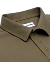 EZS Aria Olive Langarm-Polohemd