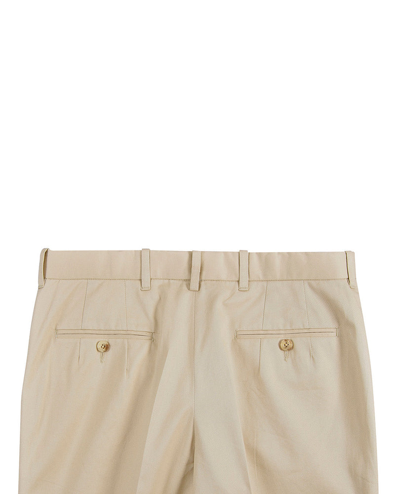 Pantalon habillé en coton kaki clair