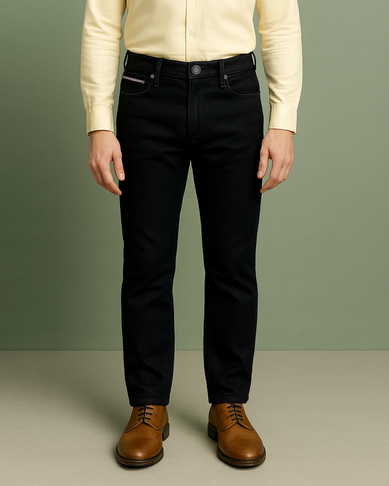 Jean noir à lisière