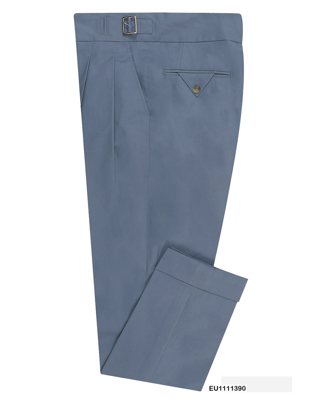 Gurkha-Hose in weicher blaugrauer Stretch-Twill-Hose